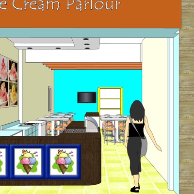 Modern Ice Cream Dessert Shop Free