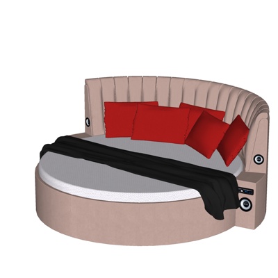 Modern round bed free