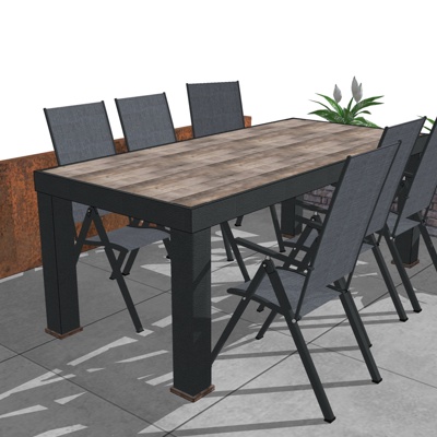 Modern outdoor table and chairs free