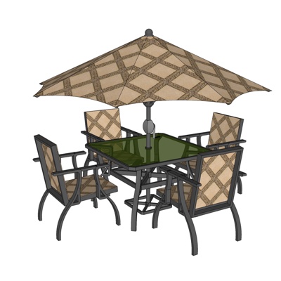 Modern outdoor leisure tables and chairs free