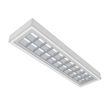 Modern office grille light free