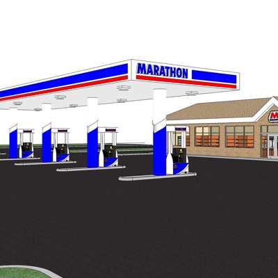 Modern Gas Station Free