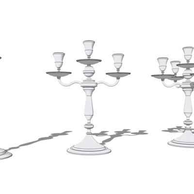 European-style Metal Candlestick Lamp Free
