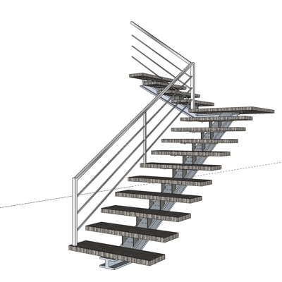 Post-modern corner stairs free