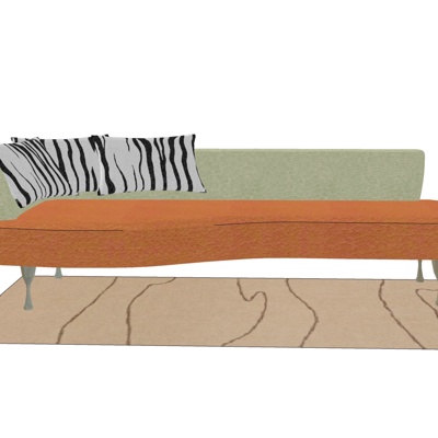 Modern fabric chaise longue free