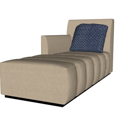 Modern fabric chaise longue free