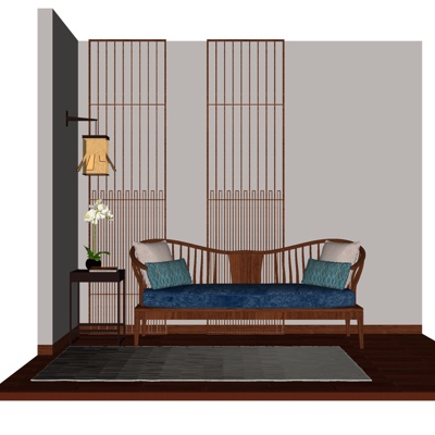 New Chinese fabric multi-person sofa for free