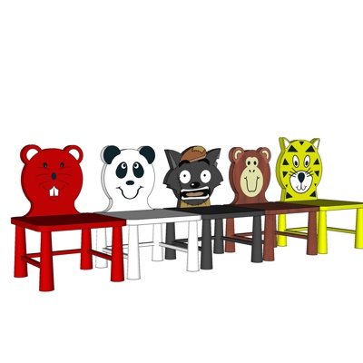 Modern children's chair combination free