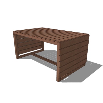 Modern solid wood outdoor chair free