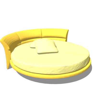 Modern double round bed free