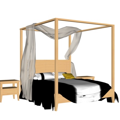Japanese fabric double bed free