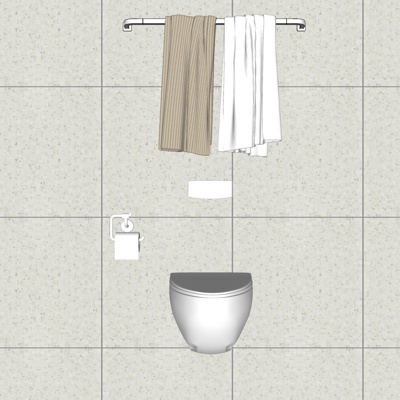 Modern split toilet free