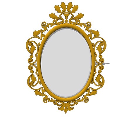 European-style metal mirror for free
