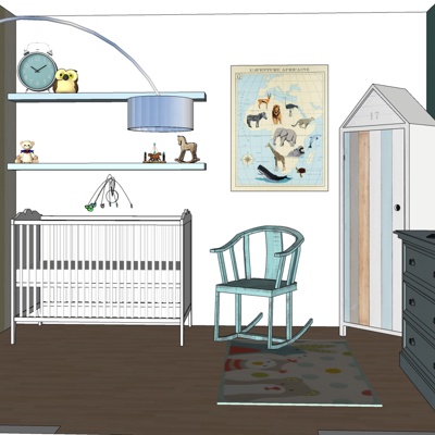 Nordic kids Bedroom free