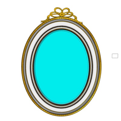 European decorative mirror free