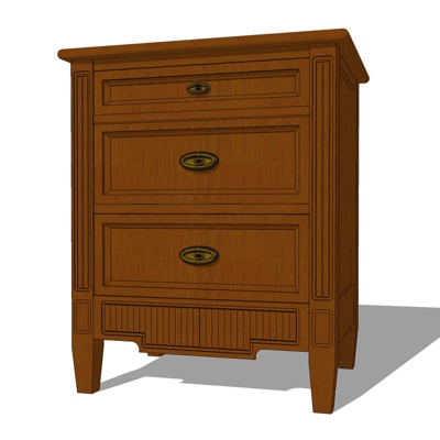 Jane European solid wood bedside table free