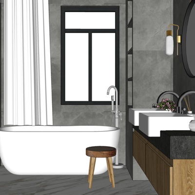 Modern minimalist bathroom free