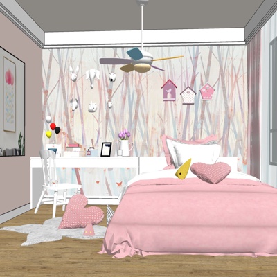 Modern minimalist girl room free