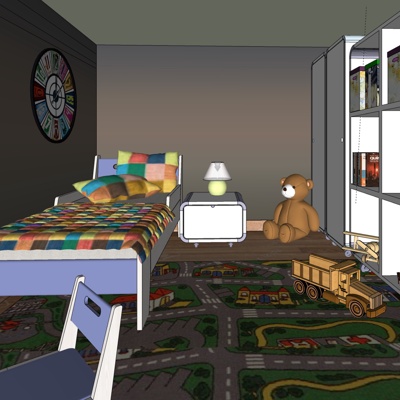 Modern kids Bedroom free