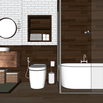 Modern minimalist bathroom free