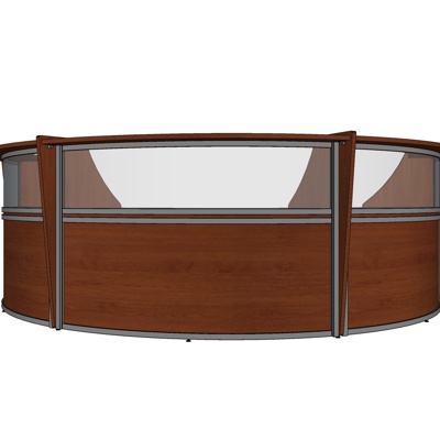 Modern Solid Wood Reception Desk Free