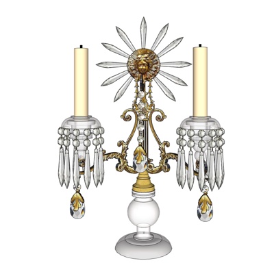 European-style Metal Candlestick Lamp Free