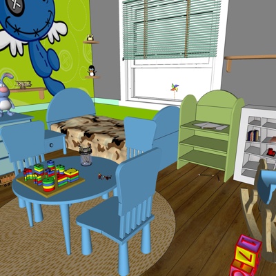 Modern kids Bedroom free