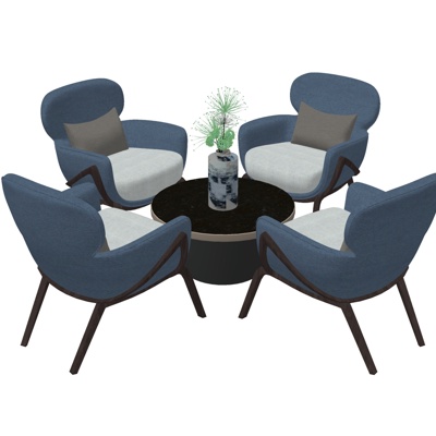 Nordic Affordable Luxury Style Coffee Tables and Chairs Free