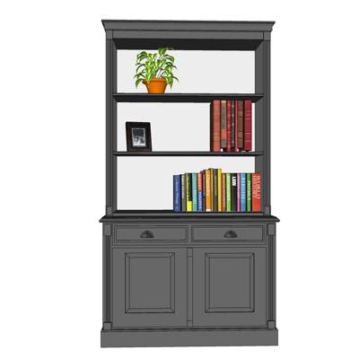 Modern Solid Wood Bookshelf Free