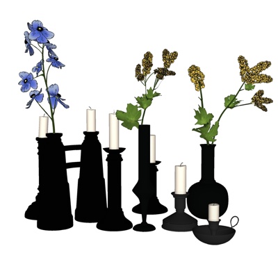 Modern Vase Floral Candlestick Lamp Free