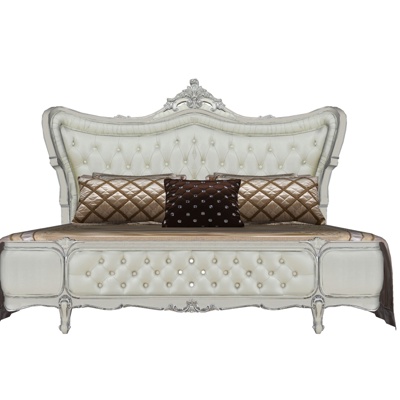 European-style fabric double bed for free