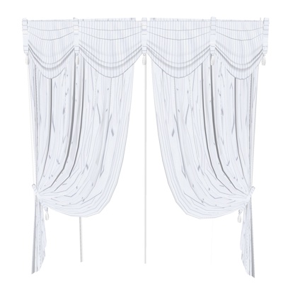 European-style fabric curtains free