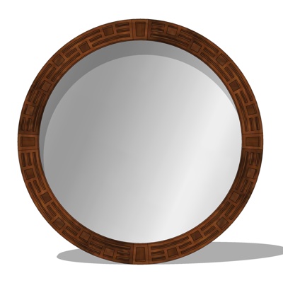 Modern Round Mirror Free