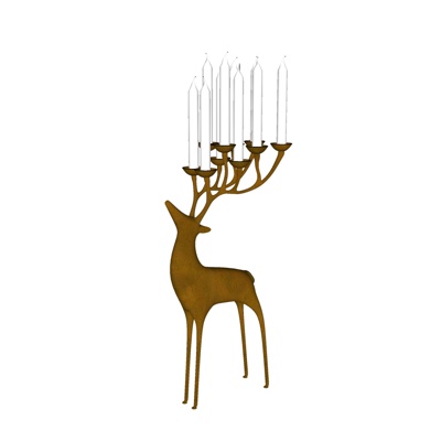 Nordic Metal Deer Shaped Candlestick Lamp Free