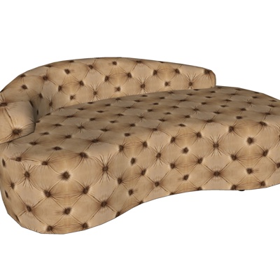 Modern fabric chaise longue free