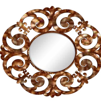 European-style metal mirror for free