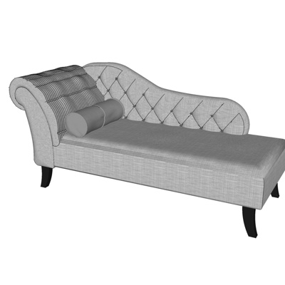 Modern fabric chaise longue free