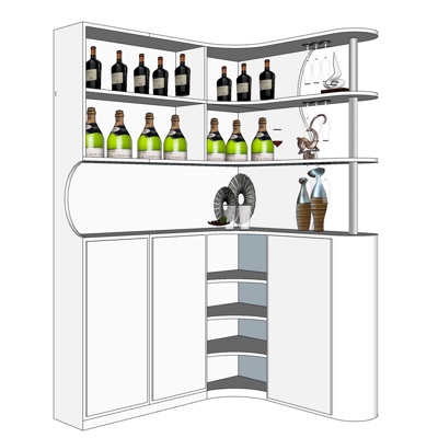 Modern solid wood wine cooler free