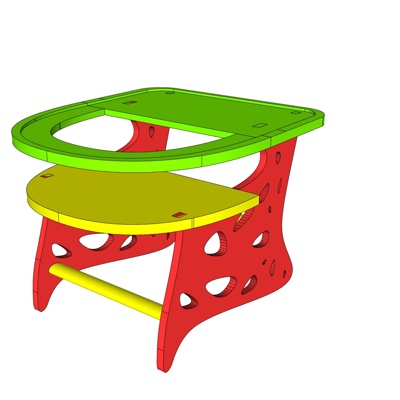 Modern children's table and chairs free