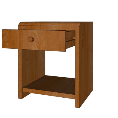 Modern solid wood bedside table free