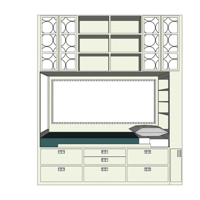 Modern Bay Window Locker Free