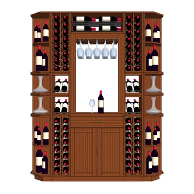 Modern solid wood wine cooler free