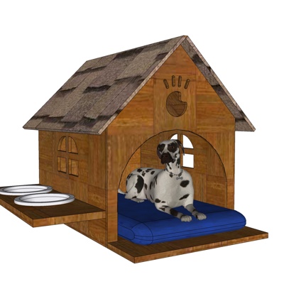 Modern chalet kennel free