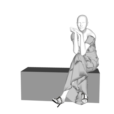 Modern character sculpture free