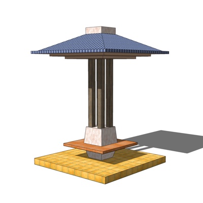 Neo-Chinese Style Outdoor Public Chair Free