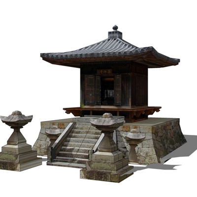 Chinese-style Land Temple Free