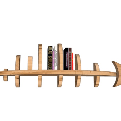 Mediterranean Fishbone Bookshelf Free