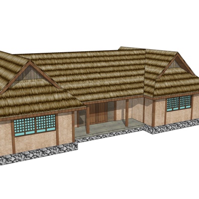 Chinese traditional bungalow free