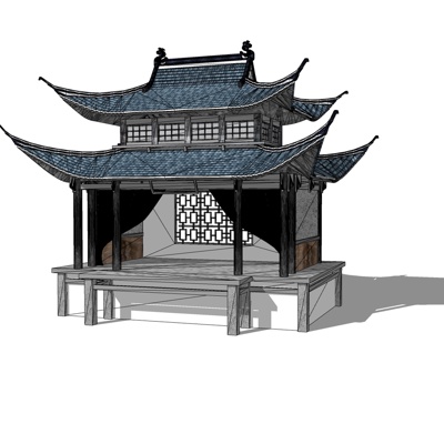 Chinese style hilltop stage free of charge