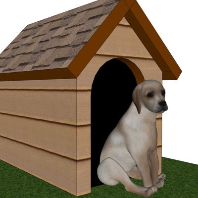 Modern Solid Wood Dog Kennel Free